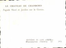 CPSM Le chateau de chambord facade nord et jardins sur le cosson