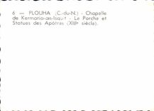 CPSM Plouha chapelle de kermaria an lsquit le porche et statues des apotres siecle