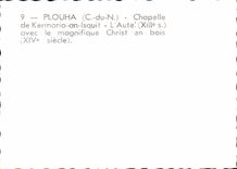 CPSM Plouha chapelle de kermaria an lsquit l aute avec le magnifique christ en bois siecle
