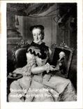 CPSM Danemark Denmark Frederiksborg Slot Dronning juliane marie med arveprinsens portraet
