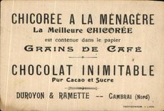 Chromo La danse Chicoree La Menagere Chocolat Durozon et Ramette Cambrai