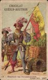Chromo Chocolat guerin boutron etendard des gentilshommes louis XII 1507 Militaria