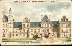 Chromo Chocolat guerin boutron chateau de fontainebleau seine et marne 