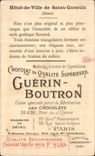 Chromo Chocolat guerin boutron hotel de ville de saint quentin aisne