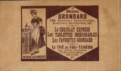 Chromo Chocolat Grondard Femme Coquetterie 