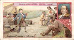 Chromo Chocolaterie d'Aiguebelle Benjamin Franklin