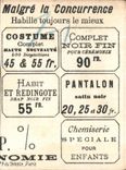 Chromo Chez Coutard Tailleur 