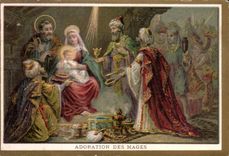 Chromo Adoration Des Mages 