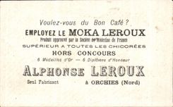 Chromo Cafe Moka Leroux Alphonse Leroux Orchies Village