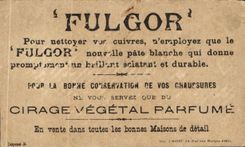 Chromo Societe Generale Des Cirages Francais Fulgor