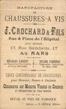 Chromo Manufacture De Chaussures A Vis Crochard Fils Rue Place de l'Hopital 