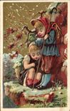 ChromoSociete Anonyme Le Bon Genie Rue de la Douane Seule Maison Vendant a Credit Enfants
