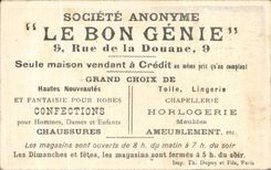 ChromoSociete Anonyme Le Bon Genie Rue de la Douane Seule Maison Vendant a Credit Enfants