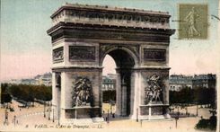 CPA Paris L'Arc de Triomphe