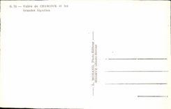 CPA Vallee de chamonix et les grandes aiguilles Les Houches Christ Roi L'arve Coupeaux Merlet