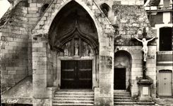 CPSM La Roche Posay les Bains Vienne bis Entree de l'Eglise 