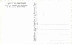 CPSM Paris Basilique du Sacre Coeur de Montmartre 