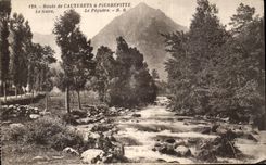 CPA Route de Cauterets a Pierrefitte Le Gave Le Peguere