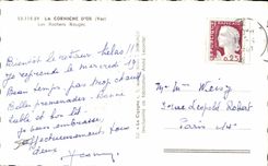 CPA La Corniche D'Or (Var) Les Rochers Rouges