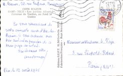 CPA Cote D'Azur Nice Les Jardins Albert I'avenue de Verdun au fond le Casino