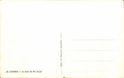 CPA Lourdes Train station of the Peak of Jer