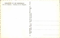 CPA Versailles Et Ses Merveilles Le Chateau Interieur de la Chapelle