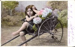 CPA Fantaisie Enfant Brouette 