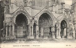 CPA Cathedral of Chartres northern Gate