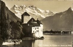 CPA Chateau de Chillon et Dents du Midi