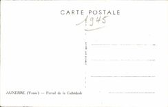 CPA Auxerre Portail de la cathedrale