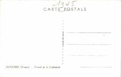 CPA Auxerre Portail de la Cathedrale