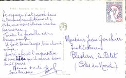 CPA Paris panoroma sur la seine