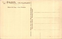 CPA Paris en flanant Musee de cluny cour d honneur