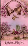CPA Fantaisie Joyeuses Paques Paques Easter