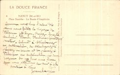 CPA La Douce France Nancy Place Stanislas Le Bassin d'Amphitrite