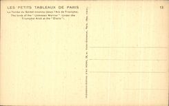 CPA Les Petits Tableaux De Paris La Tombe du Soldat inconnu