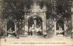 CPA Nancy Fontaine de Neptune par Guibal et GRilles de Jean Lamour