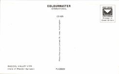 CPA Rheidol Valley View Vale of Rheidol Railway