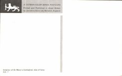 CPA Interior of St MAry's Cathedrale isle of Iona 