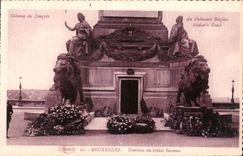 Tumba de CPA Bruselas del leon del soldado desconocido