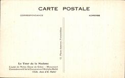 CPA la tour de la madene l'autel de notre dame de grace monument de la conversion d'Adolphe Rette