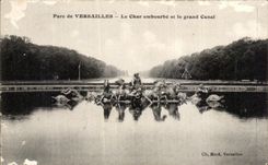 CPA Pare De Versailles Le Char Embourbe Et Le Grand Canal