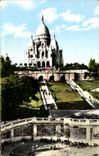 CPA Paris Le Sacre Coeur et le Square Saint Pierre Montmartre
