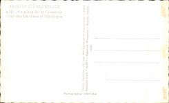 CPA Paris Et Ses Merveilles La Place de la Concorde L'un des fontaines et l'obelisque