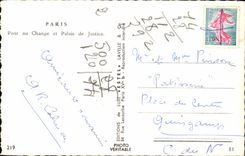 CPA Paris Pont au Change et Palais de Justice