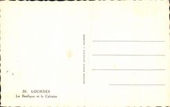 CPA Lourdes the Basilica and the Martyrdom