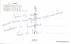 CPA Lourdes the Basilica and the Peak of Jer