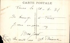 CPA Tours Vue panoramique sur la Loire Panaroma over the Loire