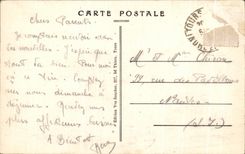 CPA Tours La Gare Automobile