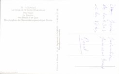 CPA Lourdes the Virgin of the Cave